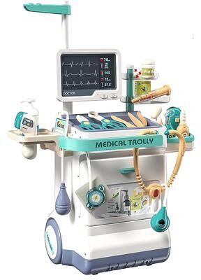 Perfect Picks Market Pretend Doctor Playset For Kids, Stethoscope Medical Toy For Toddlers, Doctor Kit With Medical Station For Boys Girls 26pcs Deluxe Edition