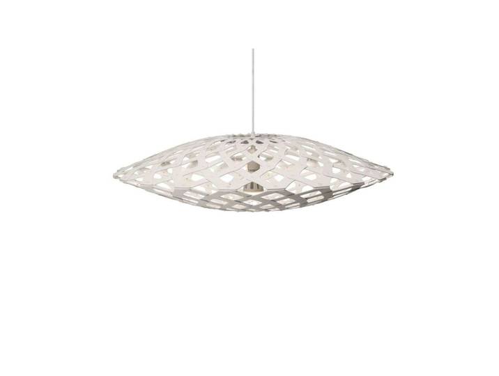 Flax Pendelleuchte Ø80 Weiß 2 Seiter - David Trubridge - Wohnzimmer - Bambus