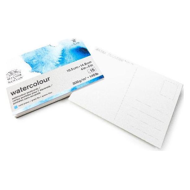Winsor & Newton Watercolour pad cold post card A6 300g 15 pages (A6, 15 Blätter, 300 g/m²) (6667009)