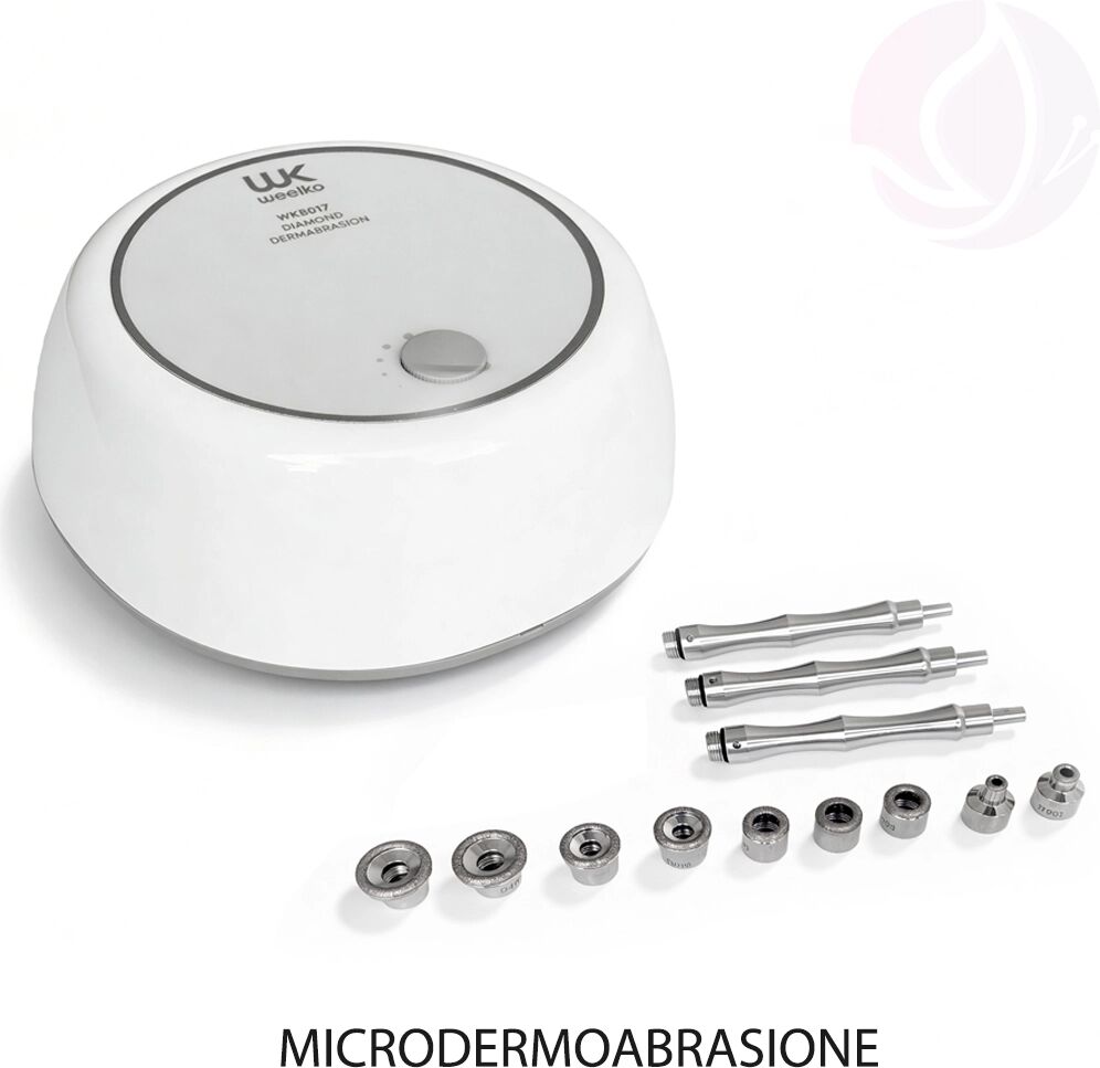 Weelko Apparecchiatura per Microdermoabrasione con Punte di Diamante