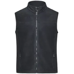 Fleece Weste "JN856" - XS - carbon/black