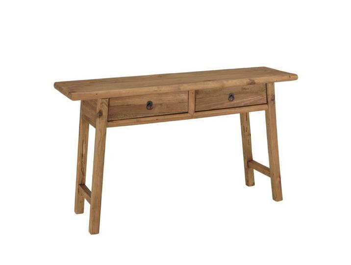 MACABANE SANDY - Console 2 tiroirs bois pin recyclé SANDY