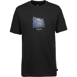 Nike Paris Saint-Germain Banner T-Shirt Herren | Gr. M | schwarz - schwarz
