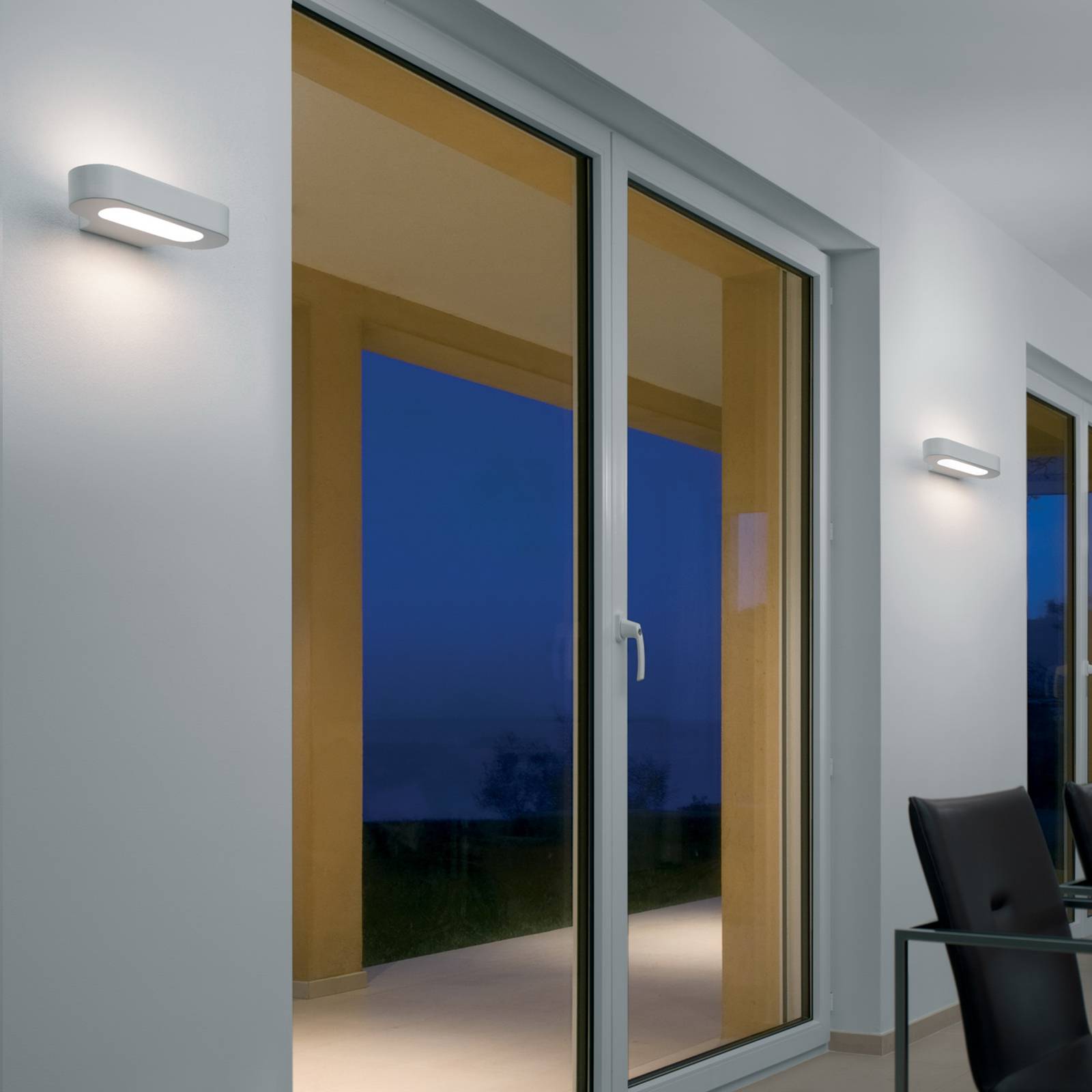 Artemide Lámpara de pared diseño Talo, atenuable, Blanco / Ópalo, Pasillos, Aluminio, Diseño, Lámpara de pared