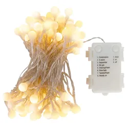 Idena 100er Kugel Lichterkette, transparent, 10,20 m