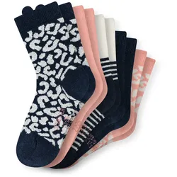 SCHIESSER Mädchen Socken, 5er Pack - "Legwear Kids", Muster, Baumwolmischung Blau / 31-34