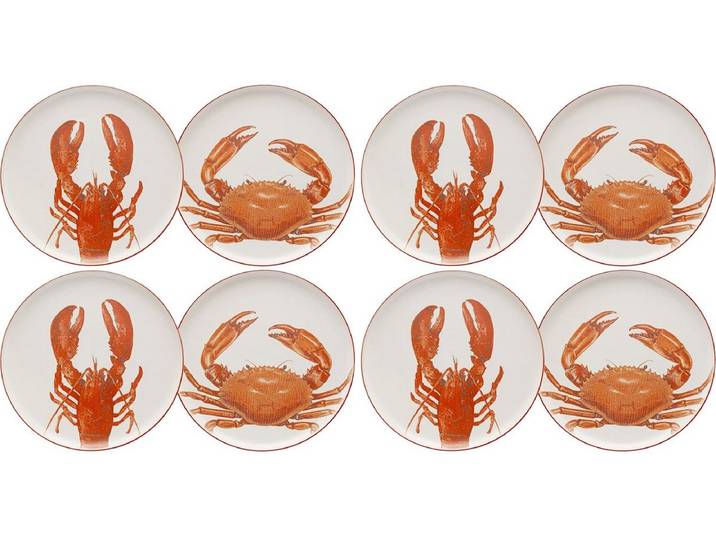 Borden schelpdieren Ø27cm (8/set) Kare Design