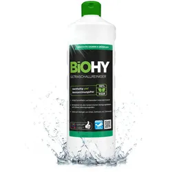 Hocheffektives Ultraschallreiniger Konzentrat, vegan, nachhaltig und kennzeichnungsfrei, 1 Liter, biologisch abbaubar