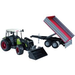 bruder Claas Nectis 267F+Frontlader+Anhänger Fertigmodell Landwirtschafts Modell 2112