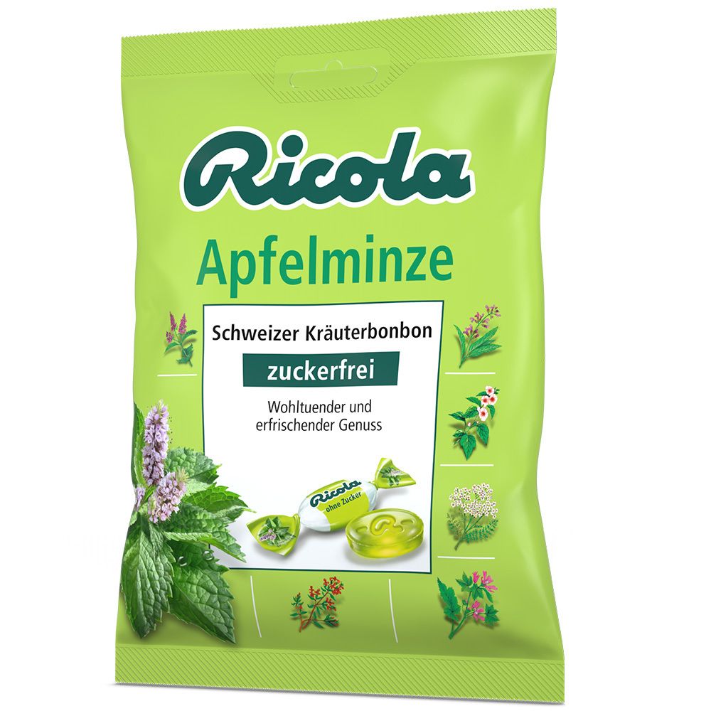 Ricola o.Z.Beutel Apfelminze Bonbons 75 g