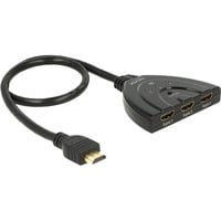 HDMI Switch 3x HDMI in > 1x HDMI out 4K schwarz, 50 cm