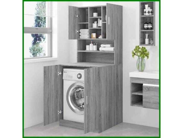 Armoire pour machine à laver - CUQUE - Étagère de Rangement pour Machine à Laver Gain de place
