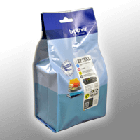 4 Brother Tinten LC-3219XLVALDR Multipack KCMY