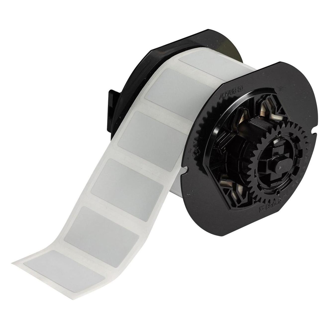 Brady B33-23-428, PermaShield, metallisierter Polyester, Hellgrau, matt, 50.80 x 25.40 mm, perman (62.23 mm) (B33-23-428)