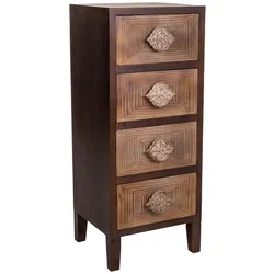 KOMMODE aus Holz, braun, 45x40x110cm