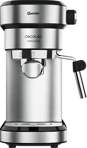 Cafetera express - Cecotec Cafelizzia 790 Steel, 1350W, Calentamiento rápido, 20 bar, 1.2 L, 1-2 cafés, Inox