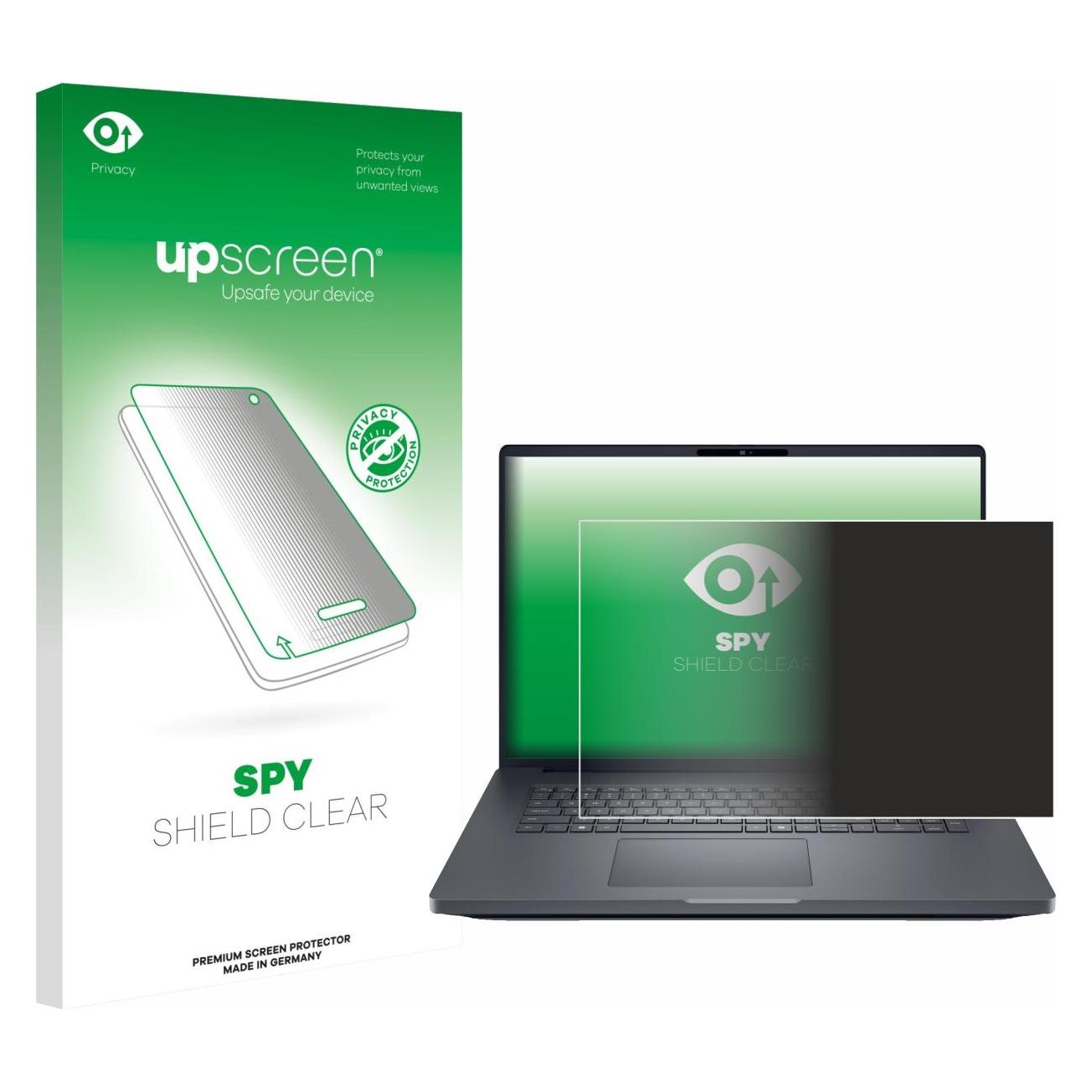 upscreen Sichtschutzfolie für Dell Pro Max 18 Anti-Spy Privacy Folie Blaulicht-Schutz (18") (3560560)