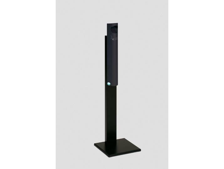 PROREGAL® Aschenbecher Praktischer Wandascher Abstreifblech Standfuß 3,5L 125x31x31 Anthrazit