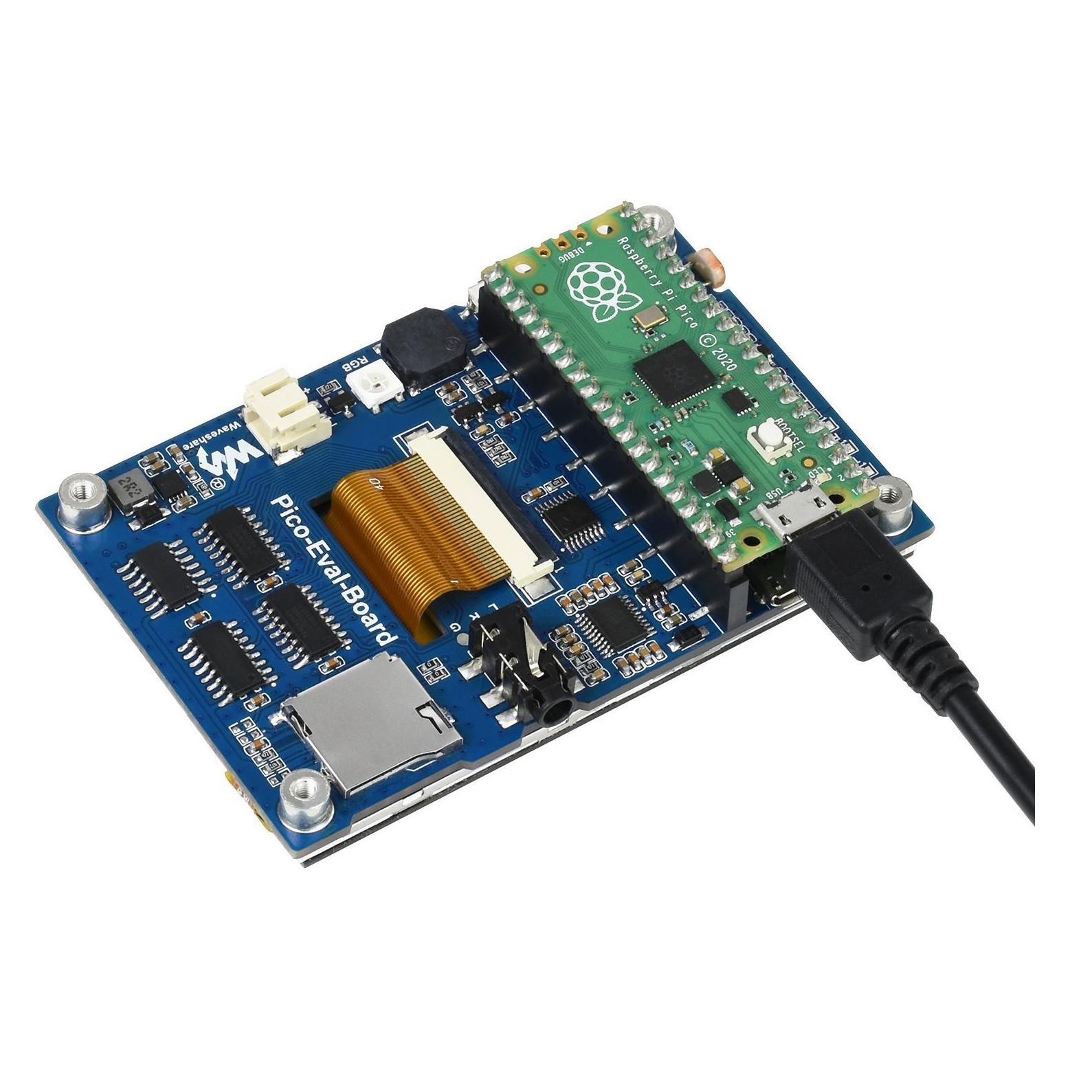 WaveShare Evaluation Board für Raspberry Pi Pico (Pico-Eval-Board)