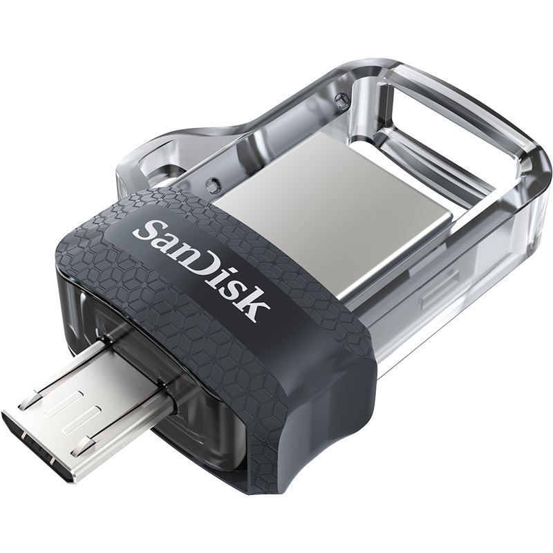 128 GB SanDisk Ultra Dual Drive M3.0 transparent USB 3.0 und microUSB