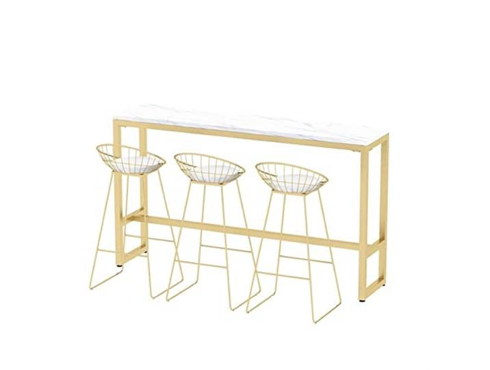 loeusjfnr Langer Bartisch Eingangsofa Bar Home Wohnzimmer Küchenbar Tisch und Stühle Moderne Café -Shop Milk Tea Shop, ohne