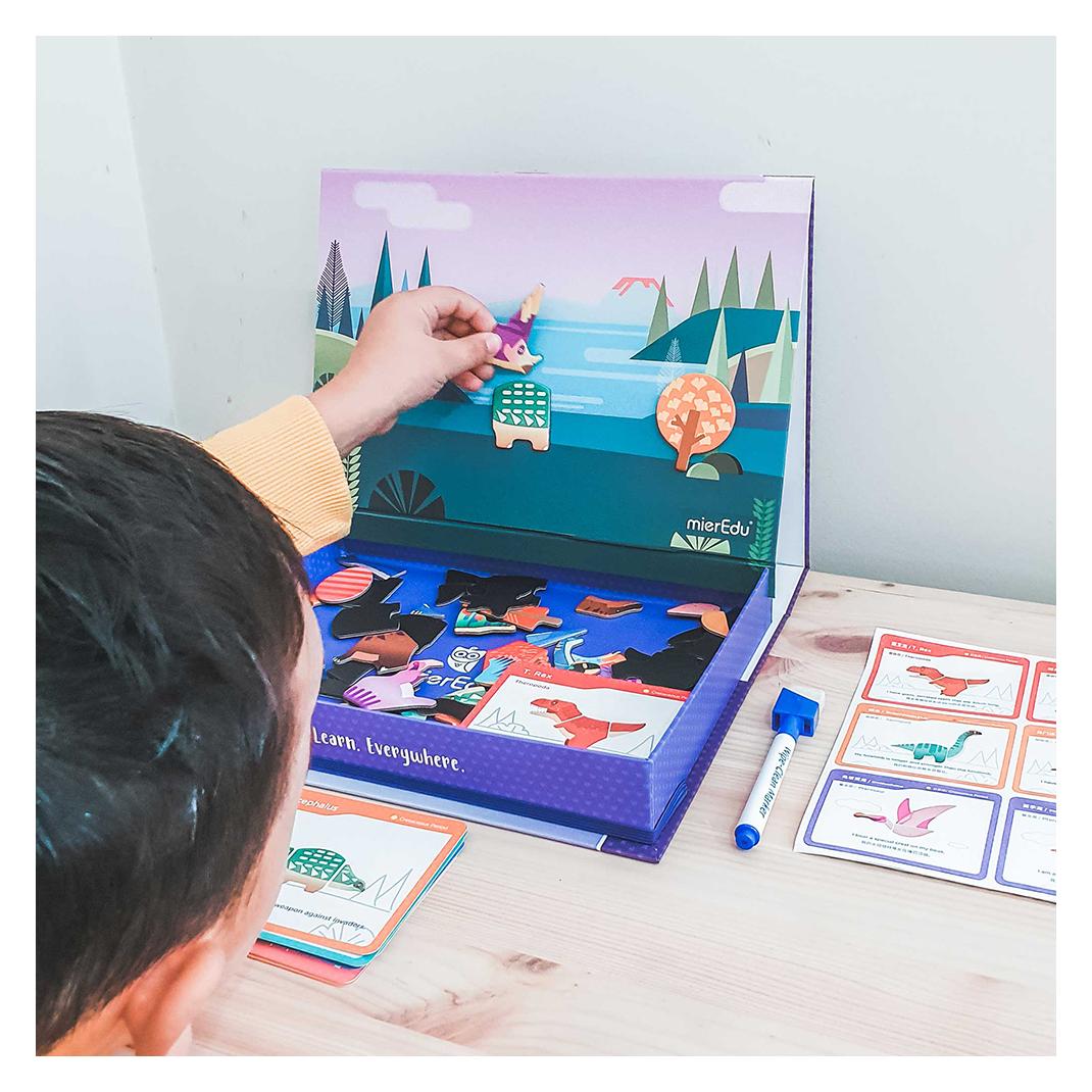 mierEdu Magnetic Art Case - Dino World - (ME156) (Deutsch, Englisch, Französisch, Italienisch) (ME156)