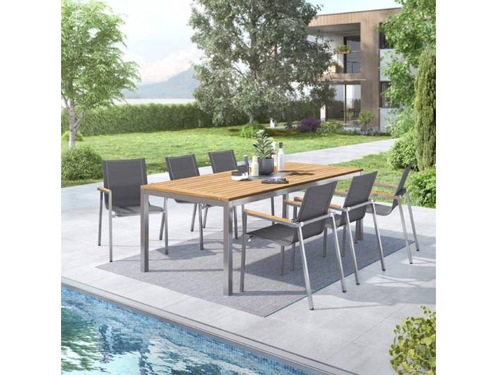 OUTLIV. Rimini Gartenmöbel-Set L (6 Plätze) Tisch 220x100cm