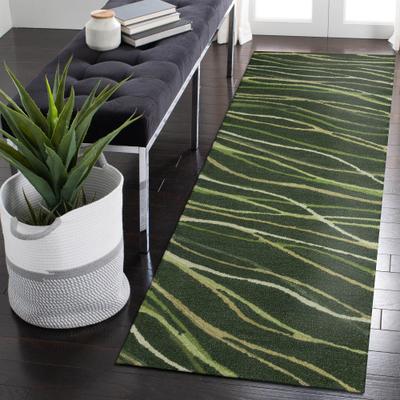 Lush Decor Horizon Ribbons Indoor Rug Moss