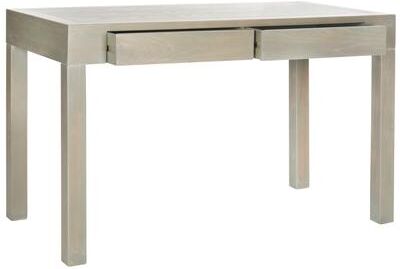 SAFAVIEH Carmella 47.2-Inch Wood Desk, Ash Grey, Modern