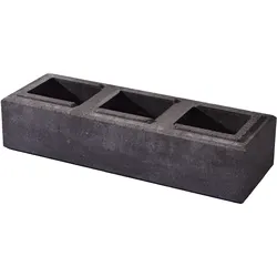 WESERWABEN® Mauersteine Trend-Line Long Anthrazit nuanciert Long Mauerstein 1 1⁄2