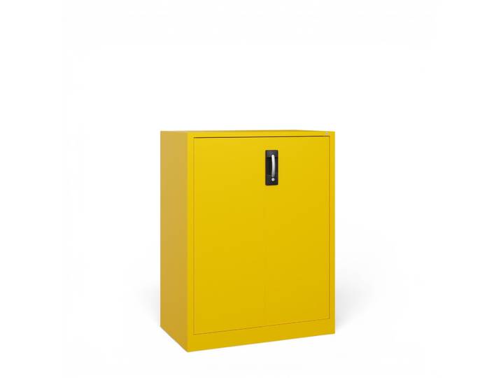 C+P Acurado Metal Cabinet, Yellow, with key, 93 x 120 x 50 cm, New - Also perfect as a filing cabinet