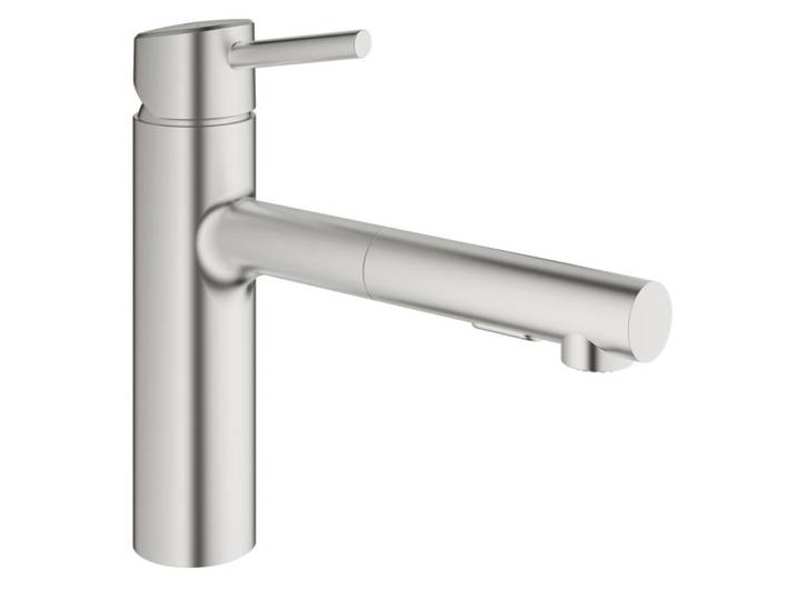 Concetto Mitigeur monocommande Évier, Supersteel (30273DC1)
