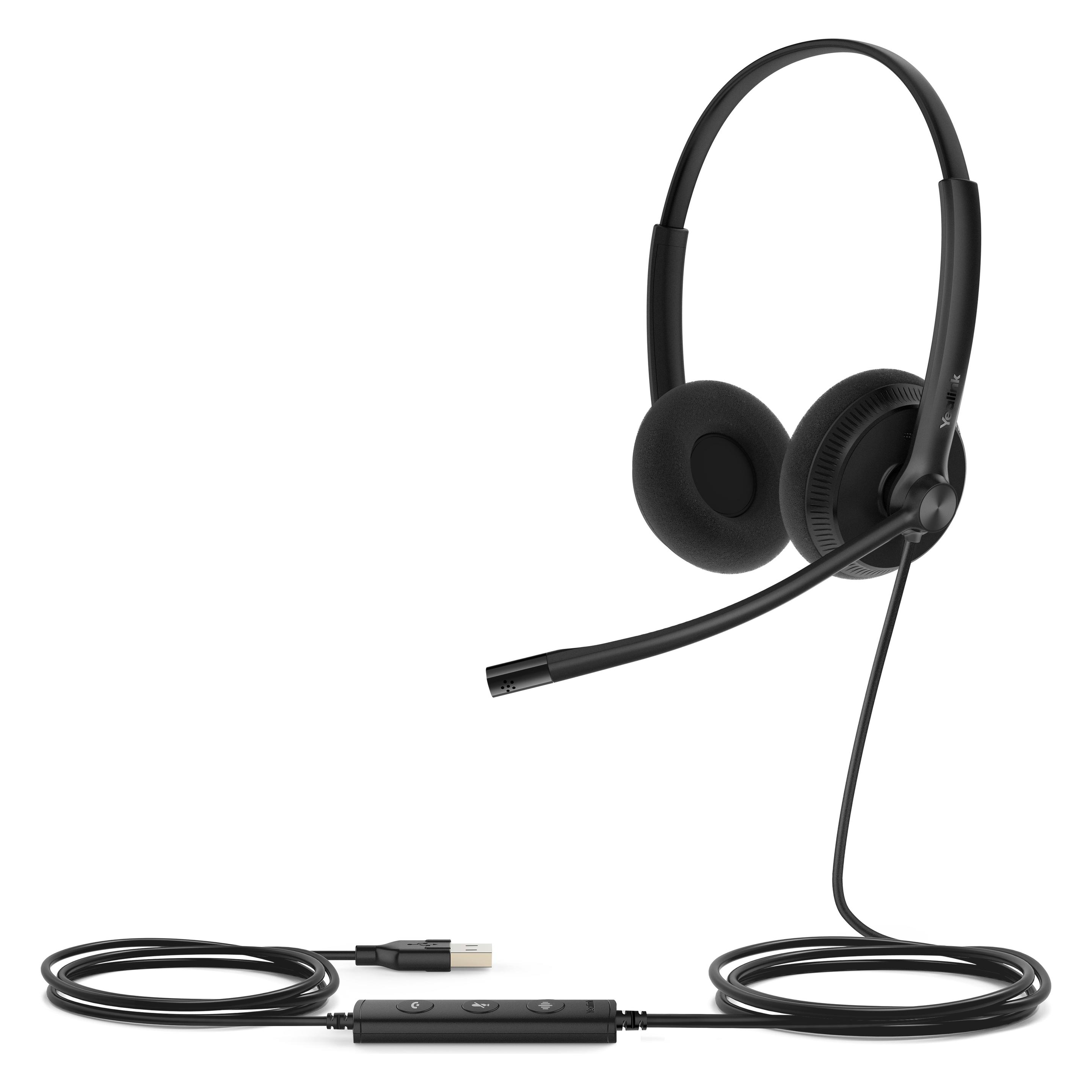Yealink Headset UH34 Lite Dual UC (Kabelgebunden, USB-A) (1308049)