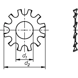 Fuchs+Sanders Zahnscheibe Form A A2 3397/000/01 8,4