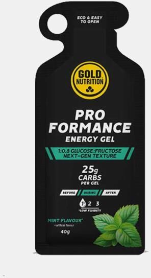 GOLD NUTRITION PRO FORMANCE ENERGY GEL MINT 40g