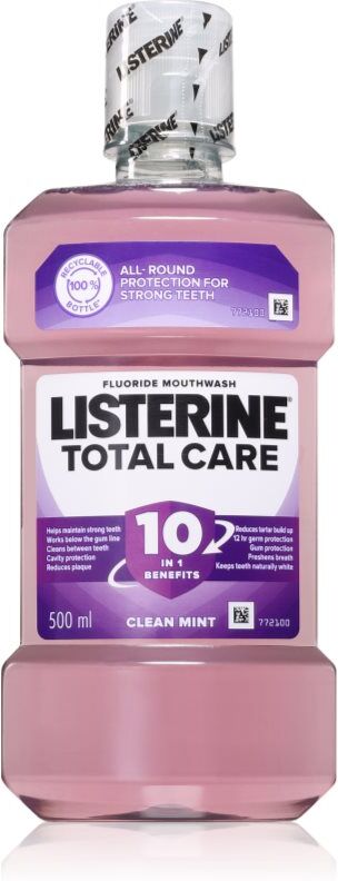 Listerine Total Care Clean Mint complex protection mouthwash 10 in 1 500 ml