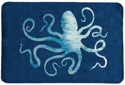 Laural Home The Abyss Octopus Memory Foam Rug