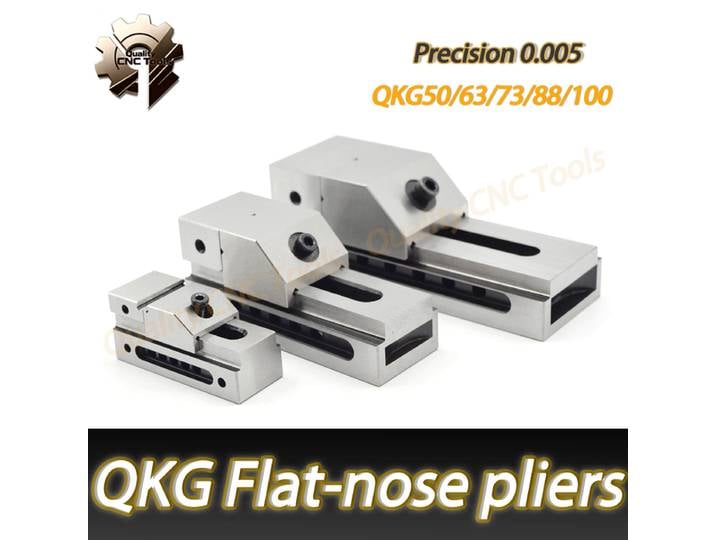 Étau de précision QKG à action rapide en acier pour meuleuse/coupe-fil/fraiseuse, dureté 58-62