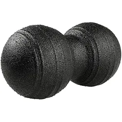 Massagerolle Double Ball - Schwarz