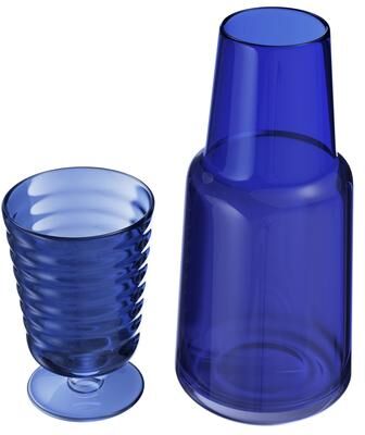 American Atelier Bedside Water Carafe with Footed Glass/Lid - 32 oz.