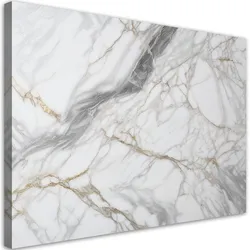 LEINWANDBILD Abstraktion aus grauem beigem Marmor 90x60cm