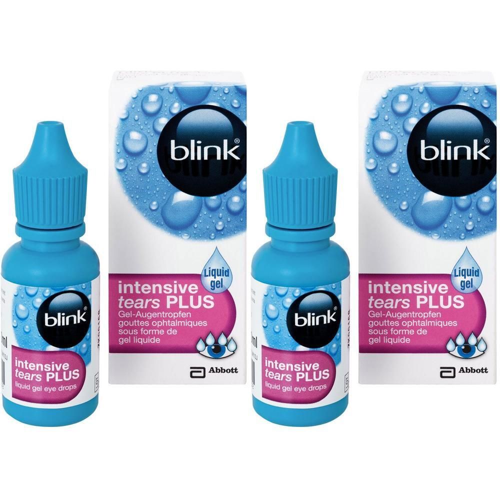 Blink intensive tears Plus Gel-Augentropfen 2x 2x10 ml Augengel