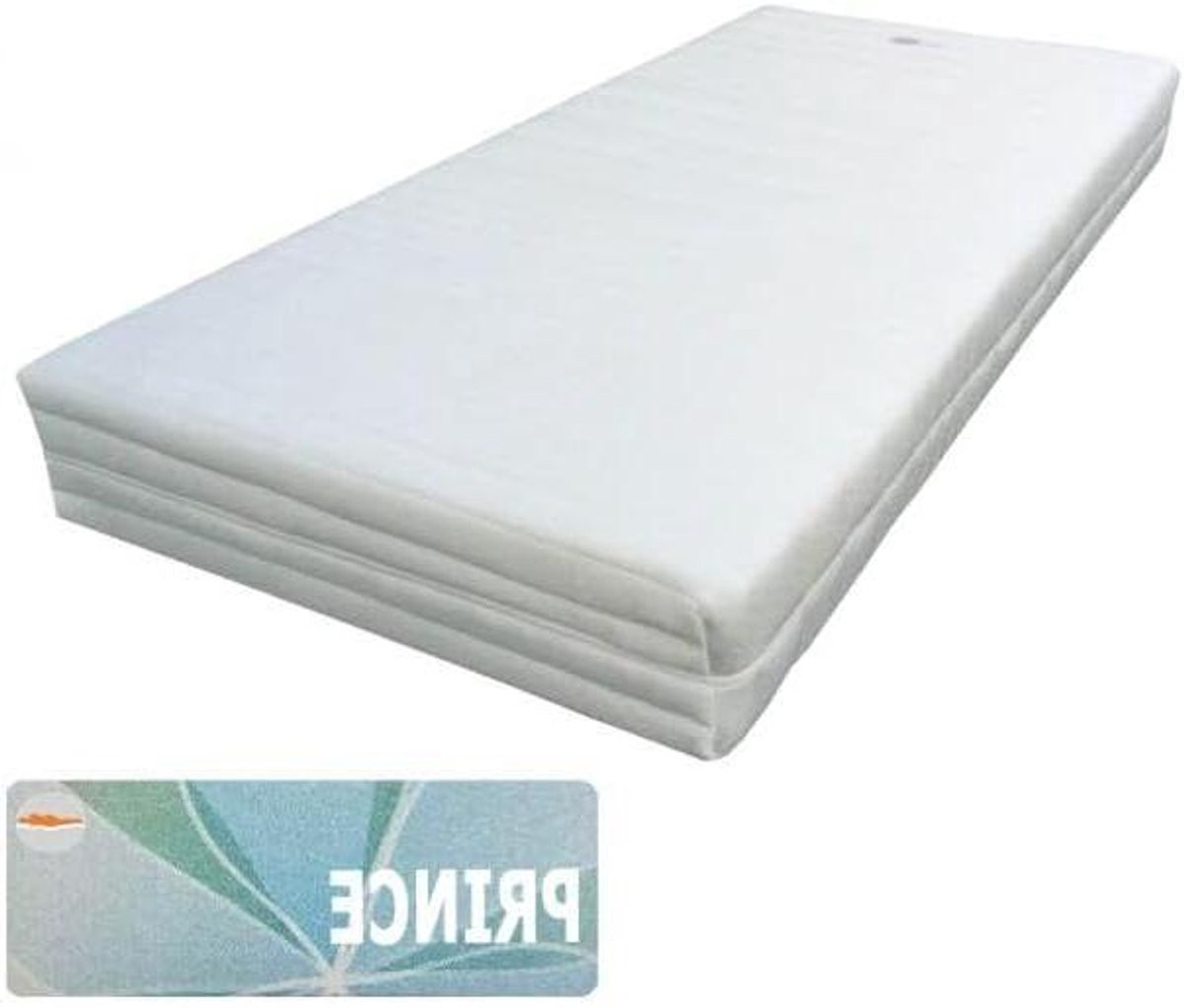 Merkloos Hybrid Pocketvering Matras met 7-zone ondersteuning - Wit - 80 x 210 cm