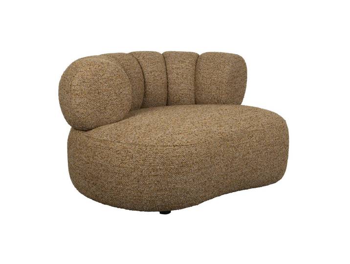 Loungesessel Falaris – aus Bouclé in Braun - Braun - Stoff - Luxusbetten24