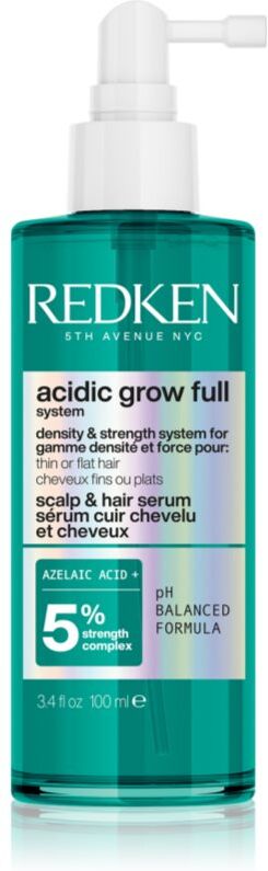 Redken Acidic Grow Full System Scalp and hair serum sérum hydratant pour cheveux fins et sans volume 100 ml