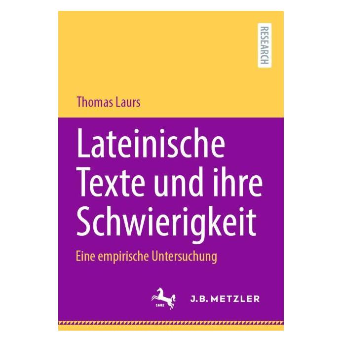Springer Lateinische Texte und ihre Schwierigkeit (Deutsch, Softcover, Thomas Laurs) (55665304)