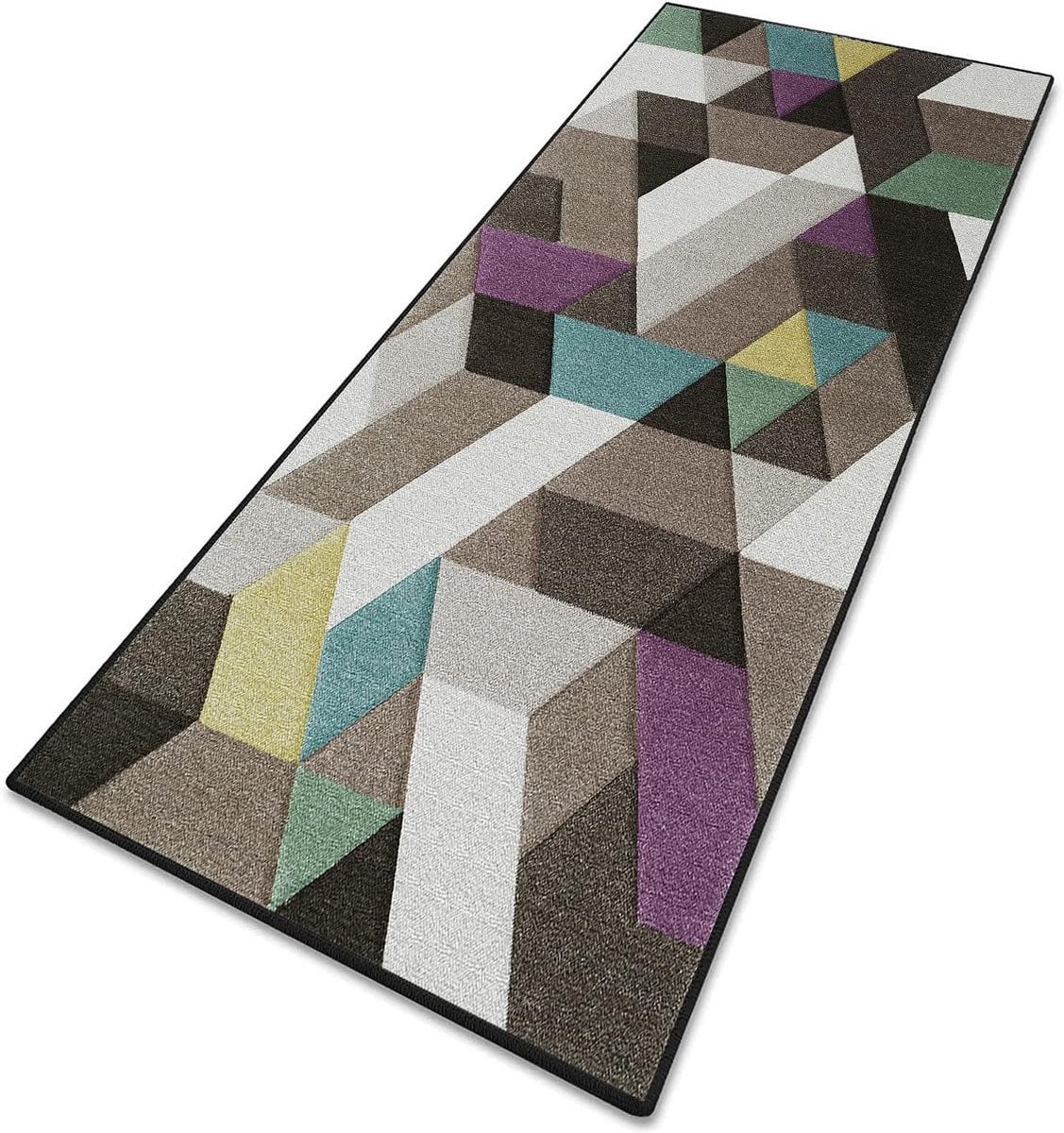 Keukentapijt of vloerkleed met geometrisch patroon per meter verkrijgbaar