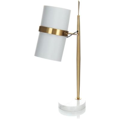 KAYOOM Tischleuchte "Novum", gold (weiß, goldfarben), 1, H: 69cm, 1 Stk., Leuchten, schlicht, pflegeleicht, Tischleuchte