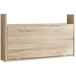Helloshop26 - Wandmontierter Klapptisch/Arbeitsplatz 48 x 83 x 48 cm beige Eichenoptik 03_0009061