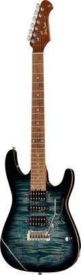 Harley Benton Fusion-III HSH Roasted FBLB Gloss Trans Flamed Blue Burst